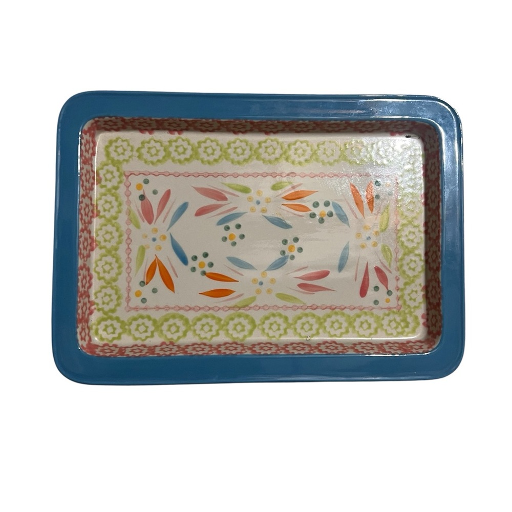 Temp-tations Colorful Rectangular Serving Tray